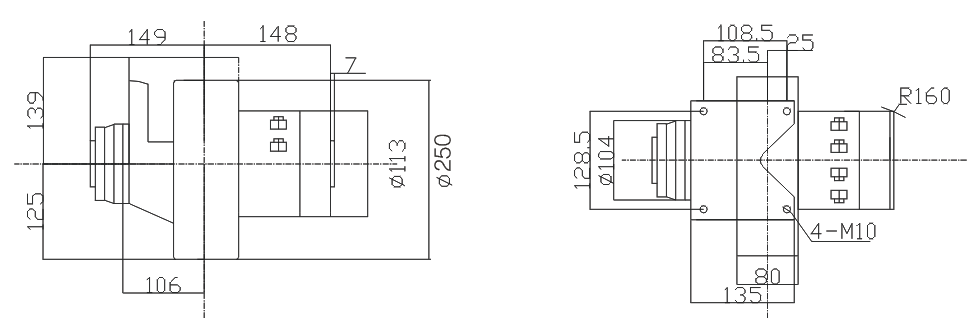 KAD75-DC0.75KW直流電動(dòng)叉車驅(qū)動(dòng)輪